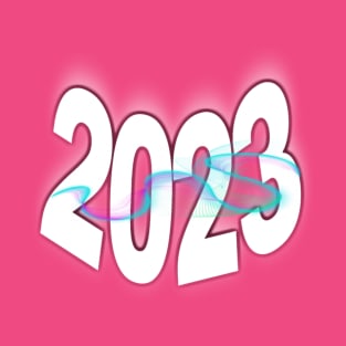 Happy New Year 2023 pink T-Shirt T-Shirt