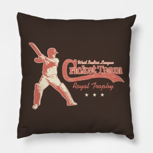 Vintage West Indies Cricket League Pillow