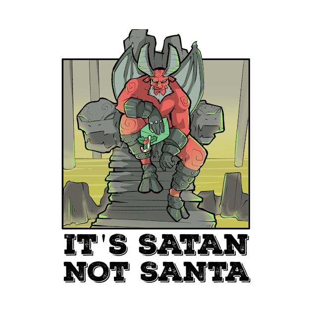 Satan Satanic Santa Claus Christmas Devil Gothic Occult Goth by TellingTales