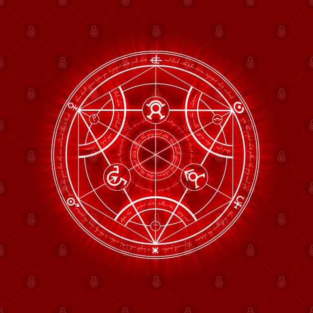 Human Transmutation Circle -red- by R-evolution_GFX