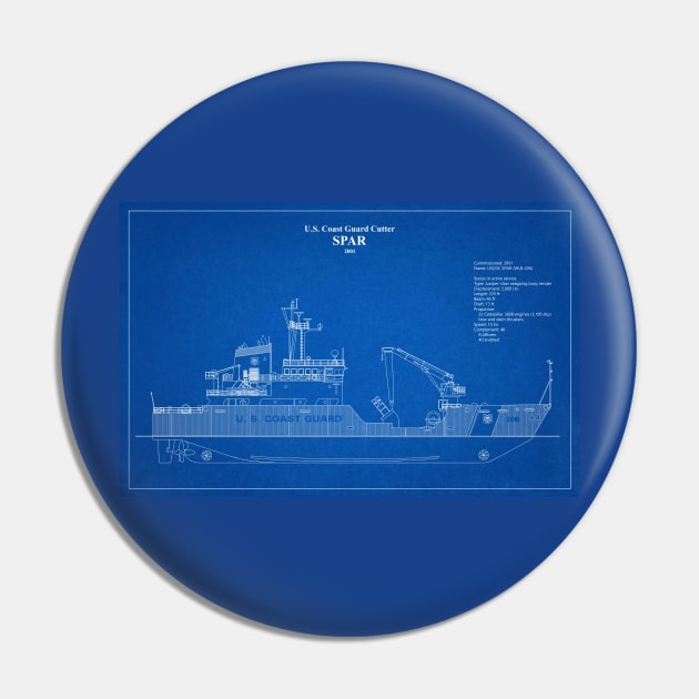 United States Coast Guard Cutter Spar wlb-206 - AD Pin by SPJE Illustration Photography