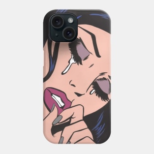 Goth Crying Comic Girl Phone Case