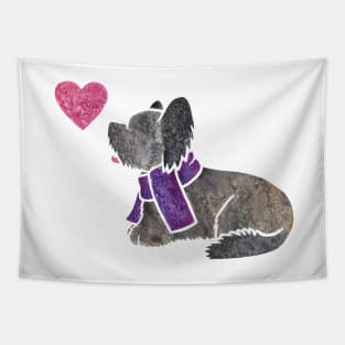 Watercolour Skye Terrier Tapestry