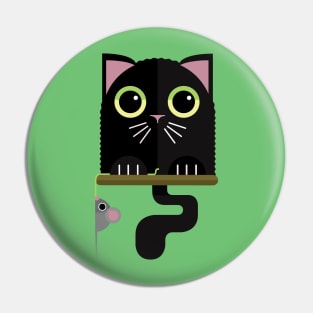 Cat and Mouse Pin