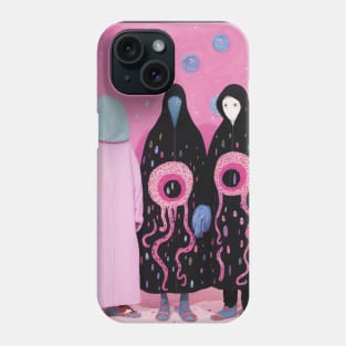 Weird Pink Ghoul Art - Unusual Weirdcore  Illustration Phone Case