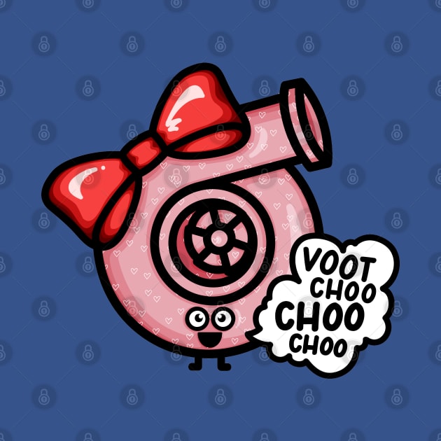 What Does The Cutest (Hearts) Turbo Say - Red Bow by hoddynoddy