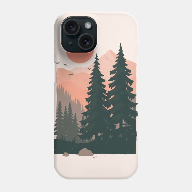 Twin Pines Phone Case by WildOak