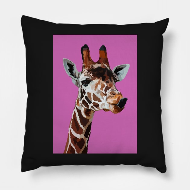 Baby giraffe Pillow by NattyDesigns