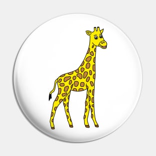 Cute Happy Giraffe Animal Pin