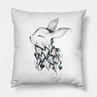 Poetic Rabbit Pillow