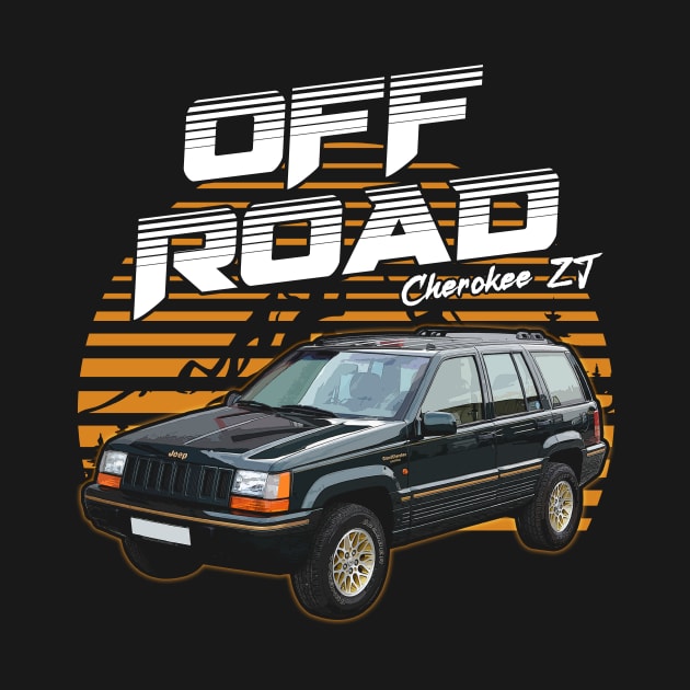 Jeep Grand Cherokee ZJ series jeep car offroad name by Madisen Harvey