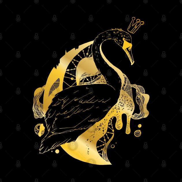 Gold Swan Queen by kenallouis