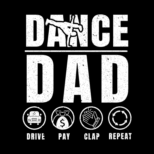 Funny Dance Dad Shirt Proud Dancer Dancing Father Men by Sky at night