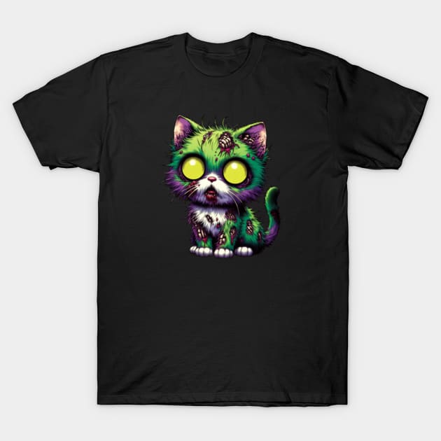 ZOMBIE KITTEN CAT ANIME MANGA - Zombie Kitten Cat Anime Manga - T-Shirt