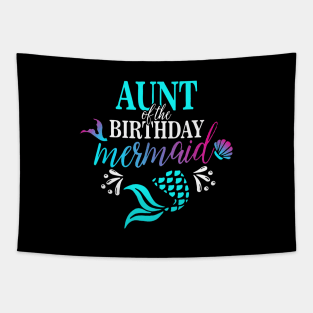 Aunt Of The Birthday Mermaid Tapestry