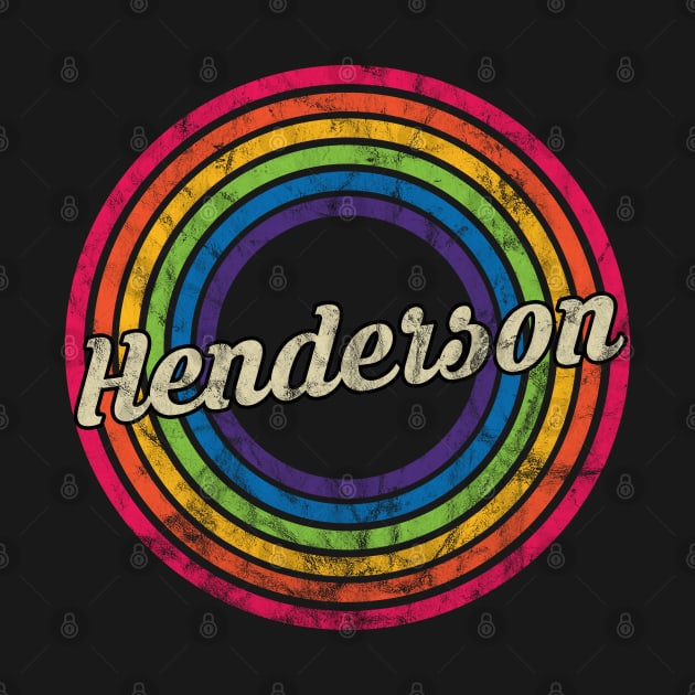 Henderson- Retro Rainbow Faded-Style by MaydenArt