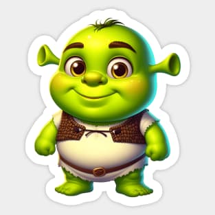 Shrek face meme Sticker for Sale by calamity02