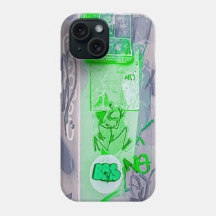 Street Art Fluo Green Soft Grey NYC Phone Case