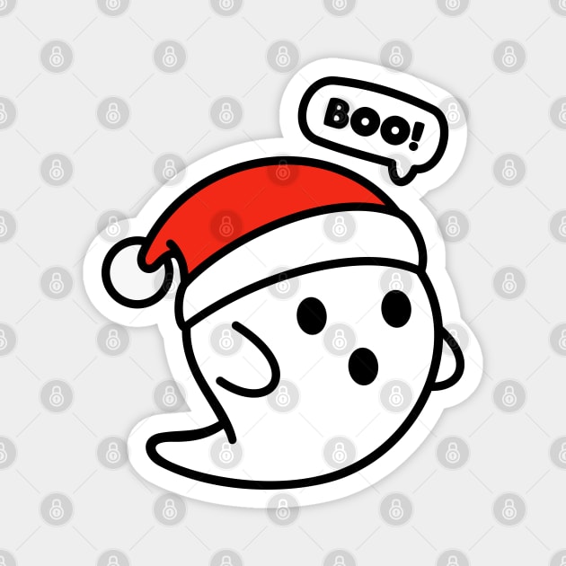 BOO! Christmas ghost Magnet by taufikrizkyy