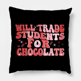 will trade students for chocolate groovy valentines day Pillow