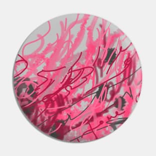 Pink Grass abstract art Pin