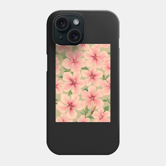 Happy Hibiscus Phone Case by vian