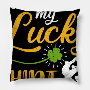 Muay Thai This is My Lucky Shirt St Patrick's Day Pillow