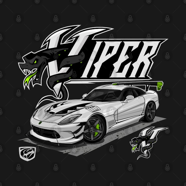 DODGE VIPER SRT 10 (WHITE) by HFP_ARTWORK