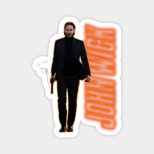 John Wick & Dog Animal Magnet