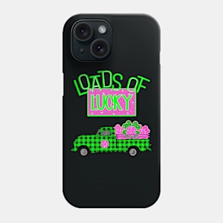 St Patrick's day loads of lucky shamrocks truck Phone Case