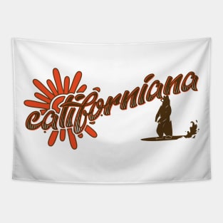 Californiana - Surfing  bear Tapestry