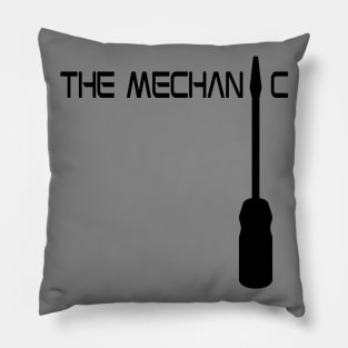 The Mechanic - Black Pillow