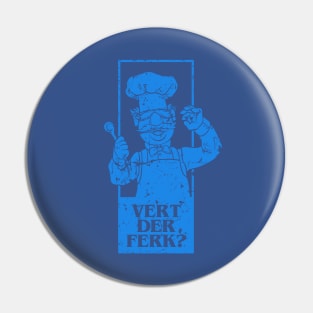 vert der ferk retrocolor - blue Pin