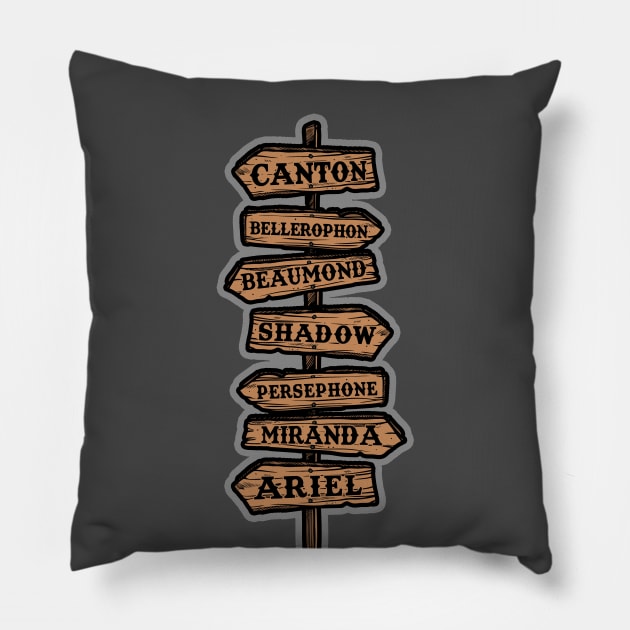 Which way to Jaynestown? Pillow by NinthStreetShirts