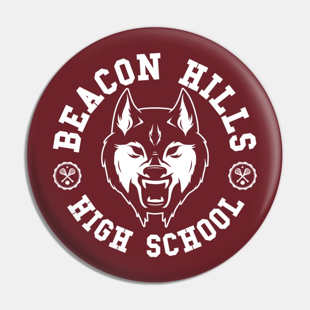 Beacon Hills Lahey 14 High School Lacrosse Pin by TEEWEB