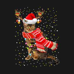 Toyger Cat Christmas T-Shirt