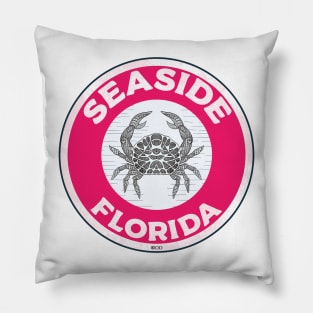 Seaside Florida Crab 30A 30 A Emerald Coast Walton County Pillow