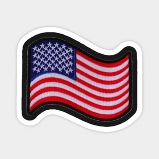 Embroidery American Flag Sticker Magnet