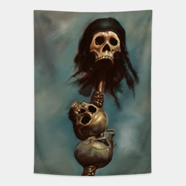 Skulls Tapestry by Artofokan