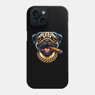 The Dog Lif Pug Cigar Phone Case