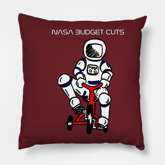 NASA Budget Cuts Pillow by mentaone