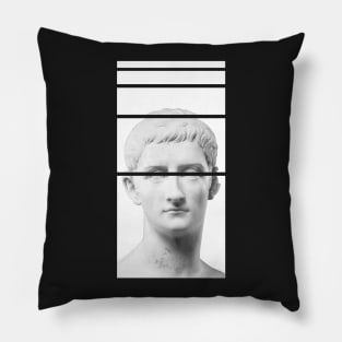 Glitch Aesthetic Greek Bust | Vaporwave Pillow