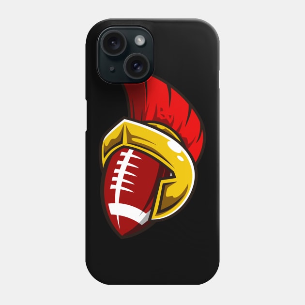 American Football Spartan Football Player Team Phone Case by Foxxy Merch