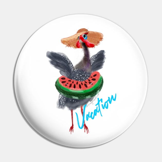 Guinea fowl vacation Pin by Orangerinka