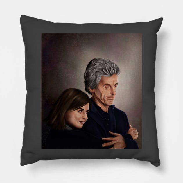 Clara and the Doctor Pillow by SanFernandez