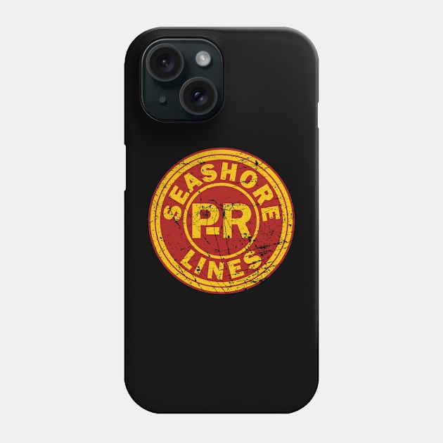 Distressed Pennsylvania-Reading Seashore Lines Railroad Phone Case by Railway Tees For All