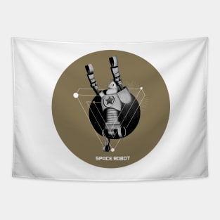 Space robot minimalism Tapestry