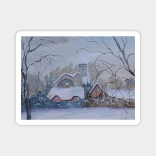 Snow Village Magnet