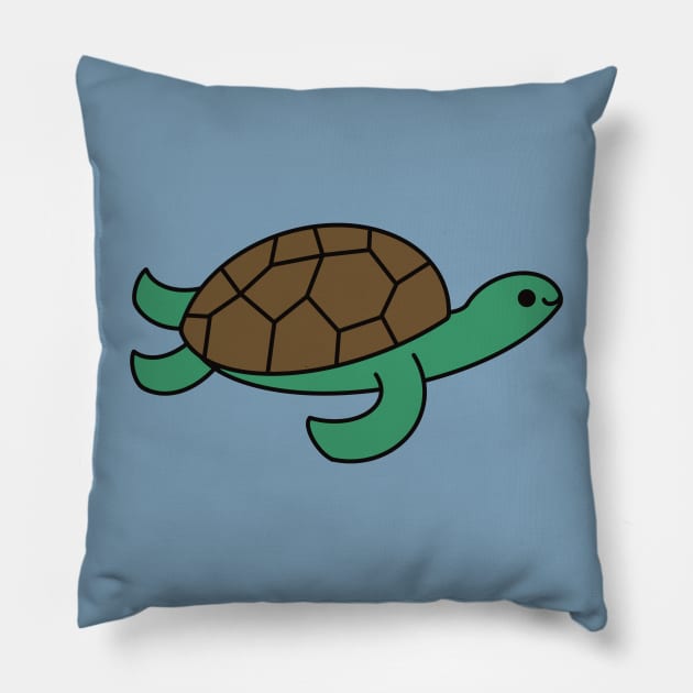 Cute Kawaii Turtle Pillow by KawaiiByDice