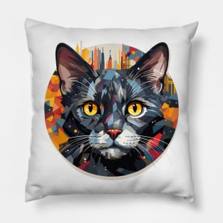 Cat Animal World Pet Dog Loving Fun Pillow